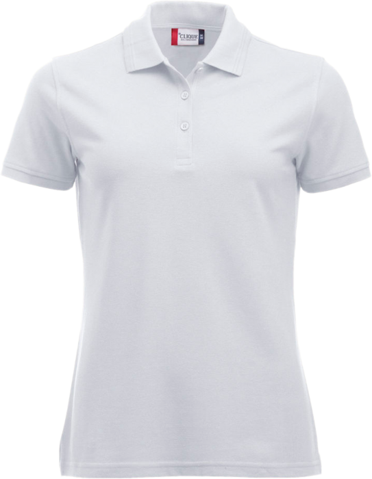 Clique - Manhatten Polo Tee Women - Weiß