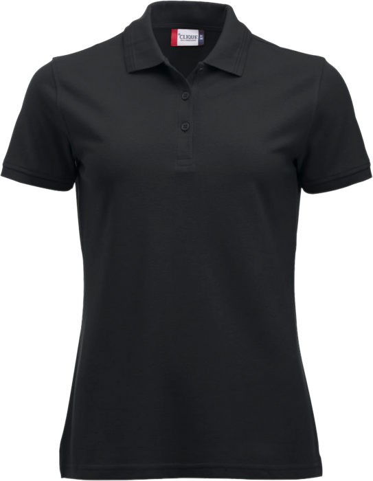 Clique - Manhatten Polo Tee Women - Noir