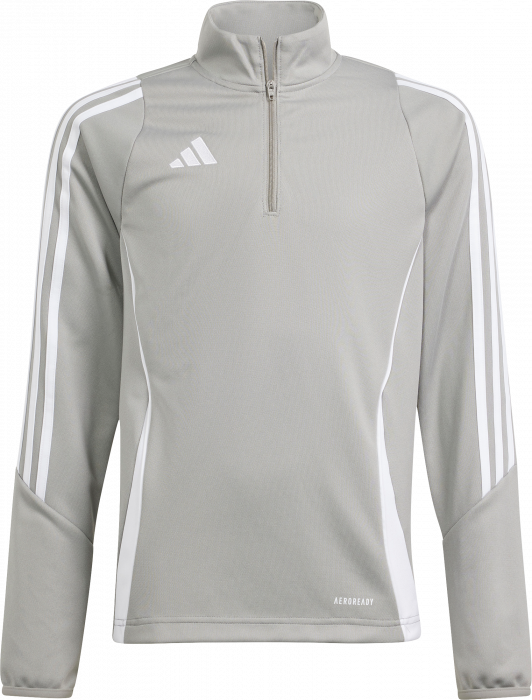 Adidas - Tiro 24 Training Top - Light Grey & bianco