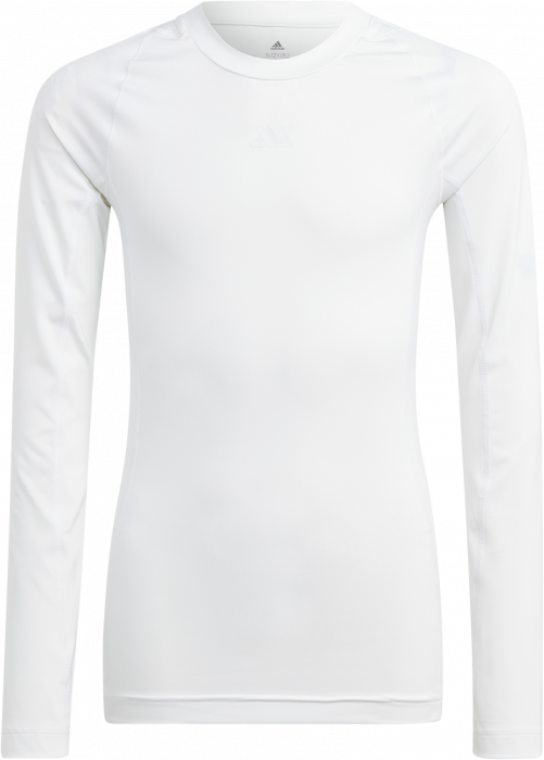 Adidas - Techfit Long Sleeve Baselayer Børn - Blanc