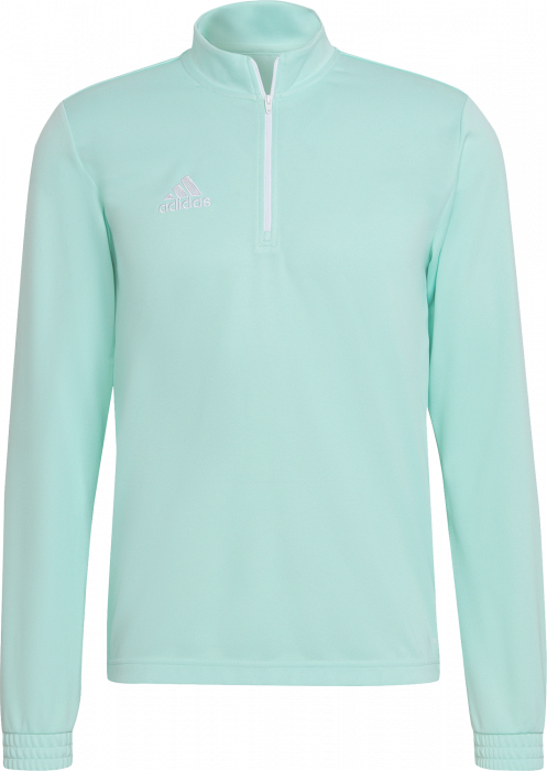 Adidas - Entrada 22 Træning Top With Half Zip - Clear Mint & biały