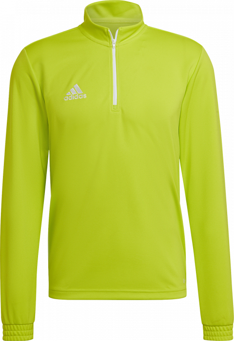 Adidas - Entrada 22 Træning Top With Half Zip - Semi Sol & branco