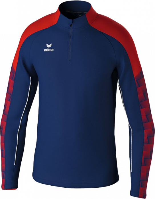 Erima - Evo Star Training Top Half Zip - New Navy & red