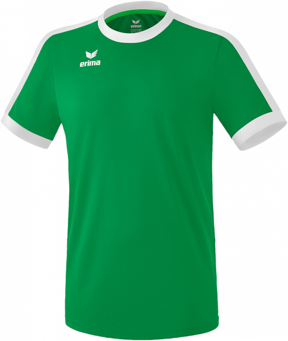 Erima - Retro Star Jersey - Emerald & blanco