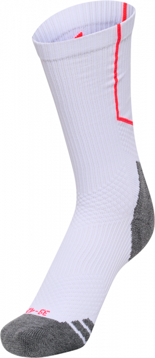 Hummel - Pro Training Socks Low - Wit & diva pink