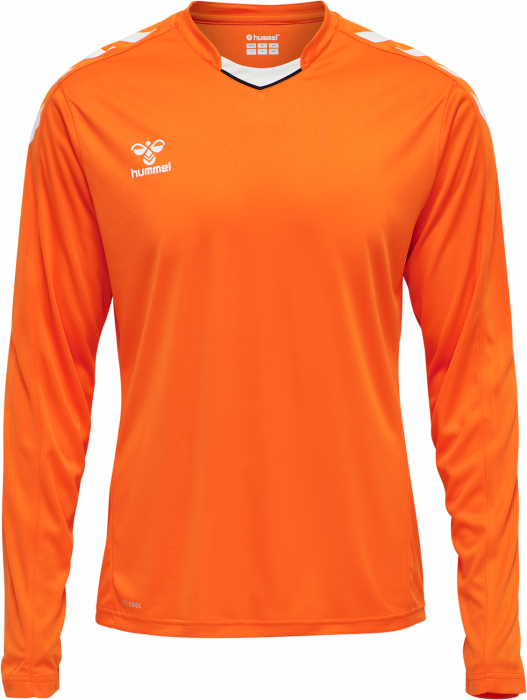 Hummel - Core Xk Poly Jersey Long - Orange & biały