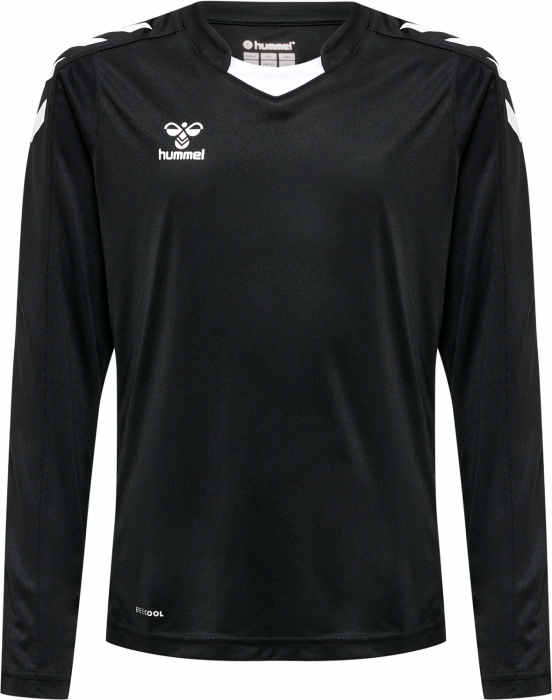 Hummel - Core Xk Poly Jersey Long Jr - Black & white