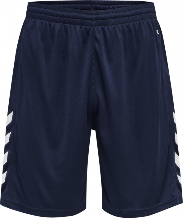 Hummel - Core Xk Poly Shorts - Marine & blanco