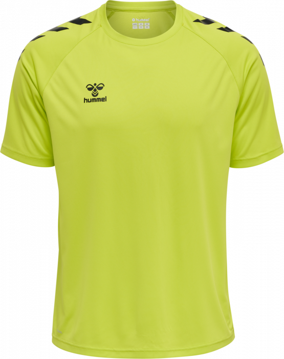 Hummel - Core Xk Poly T-Shirt - Lime & preto