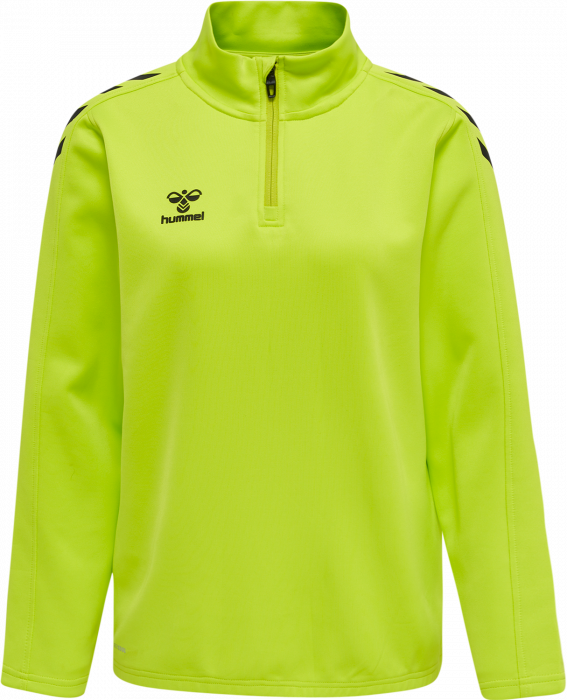 Hummel - Core Xk Half Zip Sweater Women - Lime & negro