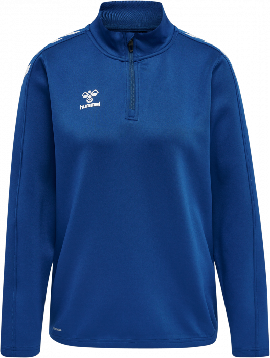 Hummel - Core Xk Half Zip Sweater Women - True Blue & vit