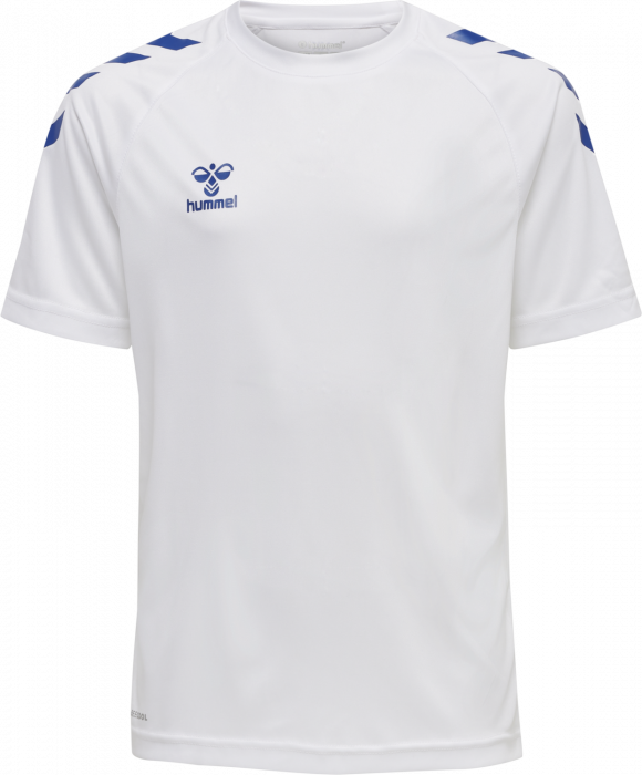 Hummel - Core Xk Poly T-Shirt Jr - White & true blue