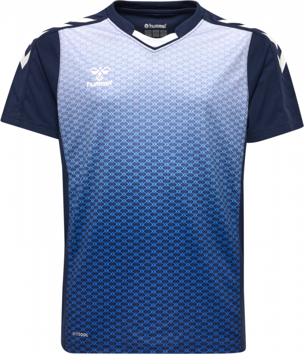 Hummel - Core Xk Sublimaiton Jersey Jr - Marine & biały